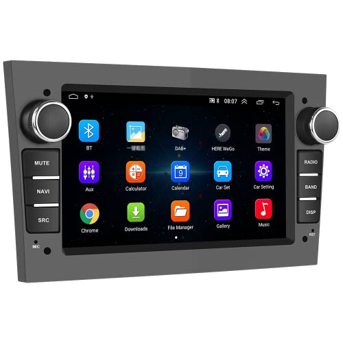 [1+32G] CAMECHO Android 13 Autoradio 2-DIN mit Navi für Opel Corsa d/Astra h/Zafira b/Meriva/Vivaro Radio,7 Zoll Kapazitiv Touchscreen unterstützt Lenkrad Bedienung USB Bluetooth FM Mirror Link(Grau) von CAMECHO