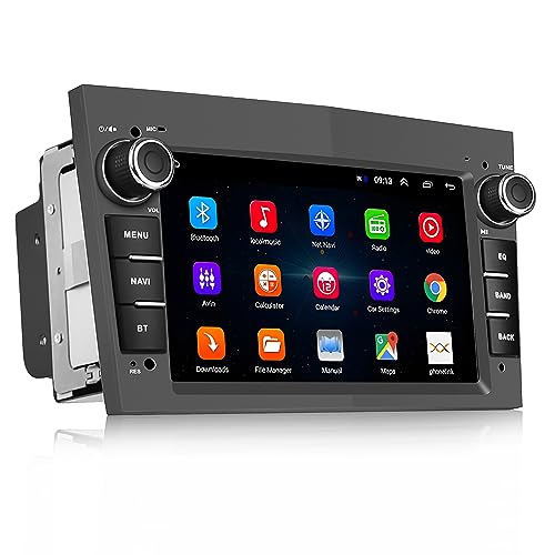 [1+32G] CAMECHO Android 2-DIN Autoradio mit Navi für Opel Corsa d/Astra h/Zafira b/Meriva Radio,7 Zoll Kapazitiv Touchscreen unterstützt Lenkrad Bedienung USB Bluetooth FM Mirror Link-Grau von CAMECHO