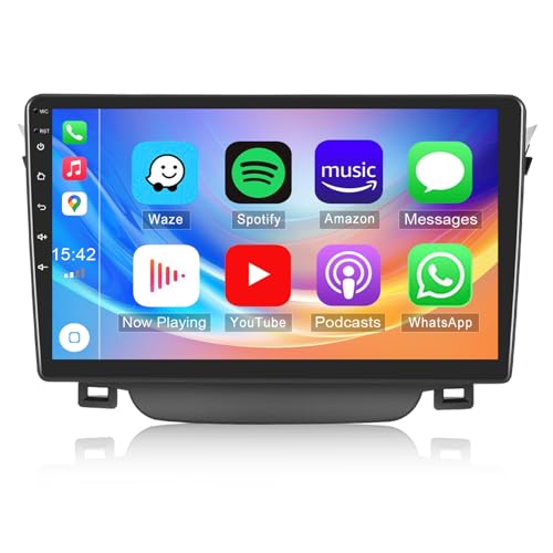 2G+32G CAMECHO Android 12 Autoradio mit Navi für Hyundai I30 2011-2015,9-Zoll Auto Radio Touch Display mit Carplay Wireless Android Auto Bluetooth RDS WiFi+Rückfahrkamera von CAMECHO