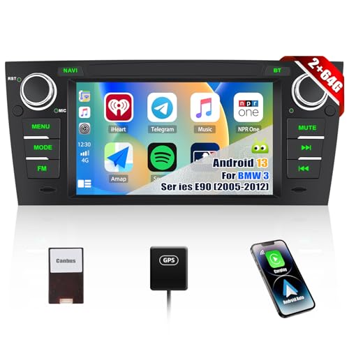 2G+64G Android 13 CAMECHO Android 13 Autoradio für BMW 3ER E90 E91 E92 E93 mit Navi Carplay Android Auto, Doppel Din Autoradio mit 7 Zoll Bildschirm Bluetooth RDS/FM MirrorLink 2G+64G Android 13 CAMECHO Android 13 Autoradio für BMW 3ER E90 E91 E92 E93 mit Navi Carplay Android Auto, Doppel Din Autoradio mit 7 Zoll Bildschirm Bluetooth RDS/FM MirrorLink von CAMECHO