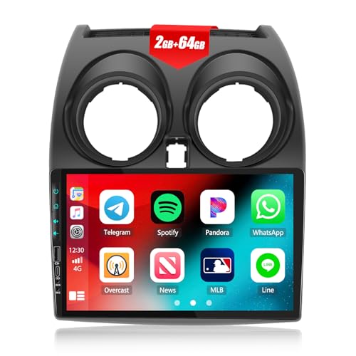 2G+64G CAEMCHO Android 13 Autoradio mit Navi für Nissan Qashqai J10 2006-2013,9 Zoll Auto Radio Touch Display mit Carplay und Android Auto Mirrorlink RDS FM Bluetooth+Rückfahrkamera 2G+64G CAEMCHO Android 13 Autoradio mit Navi für Nissan Qashqai J10 2006-2013,9 Zoll Auto Radio Touch Display mit Carplay und Android Auto Mirrorlink RDS FM Bluetooth+Rückfahrkamera von CAMECHO