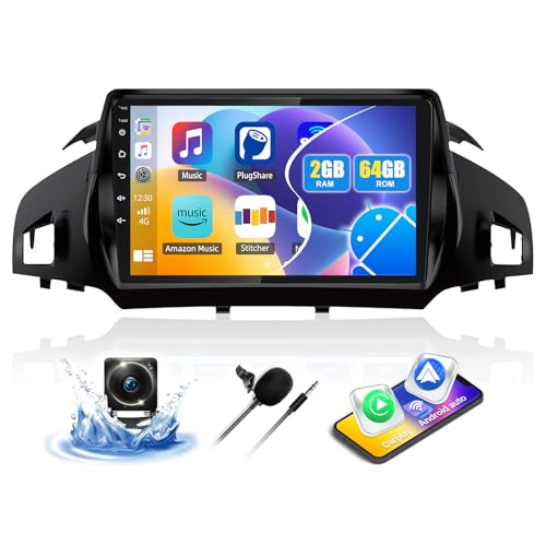 2G+64G CAEMCHO Android 13 Autoradio für Ford Kuga/Escape 2013-2018 mit Navi Carplay Android Auto,Doppel Din Autoradio mit 9 Zoll Bildschirm,Bluetooth HiFi RDS FM WiFi+Rückfahrkamera 2G+64G CAEMCHO Android 13 Autoradio für Ford Kuga/Escape 2013-2018 mit Navi Carplay Android Auto,Doppel Din Autoradio mit 9 Zoll Bildschirm,Bluetooth HiFi RDS FM WiFi+Rückfahrkamera von CAMECHO