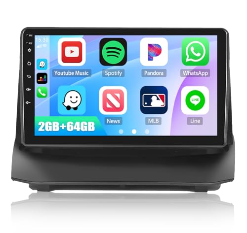 2G+64G CAMECHO Android 13 Autoradio mit Navi für Ford Fiesta 2009-2014,8 Core丨9 Zoll Auto Radio Touch Display mit Carplay Android Auto RDS DSP MirrorLink Bluetooth+Ruckfahrkamera von CAMECHO