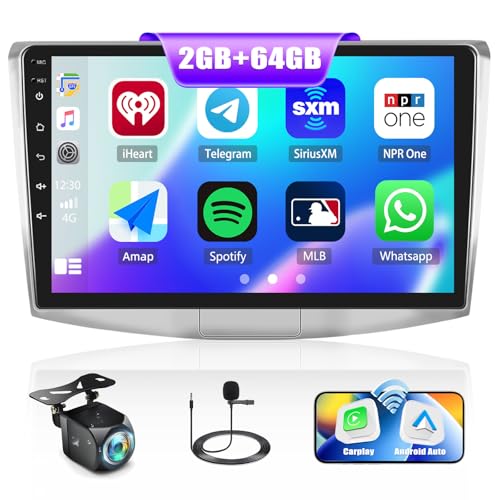 2G+64G CAMECHO Android 13 Autoradio 2 Din für VW Magotan/CC/Passat B7/B6 2010-2015 mit Carplay Android Auto, 10.1 Zoll Auto Bildschirm Radio mit Bluetooth GPS WiFi FM/RDS EQ SWC+Rückfahrkamera 2G+64G CAMECHO Android 13 Autoradio 2 Din für VW Magotan/CC/Passat B7/B6 2010-2015 mit Carplay Android Auto, 10.1 Zoll Auto Bildschirm Radio mit Bluetooth GPS WiFi FM/RDS EQ SWC+Rückfahrkamera von CAMECHO