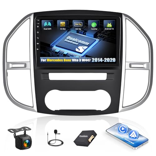 4G+64G CAMECHO Android 15 Qualcomm Octa Core Autoradio für Mercedes Benz Vito 3 W447 mit Carplay Android Auto Navi Dual WiFi 10-Zoll Bildschirm mit Navi Bluetooh5.1 FM/RDS+HD Rückfahrkamera 4G+64G CAMECHO Android 15 Qualcomm Octa Core Autoradio für Mercedes Benz Vito 3 W447 mit Carplay Android Auto Navi Dual WiFi 10-Zoll Bildschirm mit Navi Bluetooh5.1 FM/RDS+HD Rückfahrkamera von CAMECHO