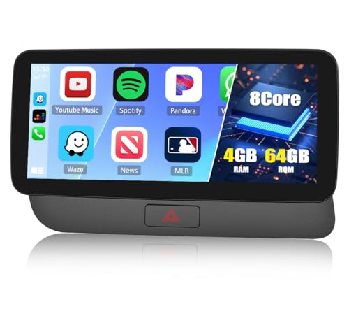 4G+64G CAMECHO Autoradio für Audi Q5 Concert/Symphony Radio 2009-2017,Android 13 丨8 Core丨10,25" Bildschirm, Autoradio mit Navi CarPlay Android Auto DSP Bluetooth 5.0 WiFi&4G 4G+64G CAMECHO Autoradio für Audi Q5 Concert/Symphony Radio 2009-2017,Android 13 丨8 Core丨10,25" Bildschirm, Autoradio mit Navi CarPlay Android Auto DSP Bluetooth 5.0 WiFi&4G von CAMECHO