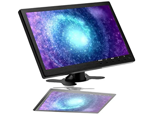 CAMECHO 10.1 Zoll Mini Monitor,1080P Full HD（1024 X 600 16:9, Panorama Monitor mit HDMI/BNC/AV/VGA/USB Monitor für PC DVD TV Gaming Geräte von CAMECHO