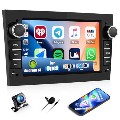 CAMECHO 2+64G 7 Zoll Navi Autoradio für Opel Astra Antara Vectra Corsa Zafira Meriva Combo, Android 13 Wireless Carplay Bluetooth HD Radio mit Android Auto GPS WiFi FM/RDS EQ +Canbus Rückfahrkamera CAMECHO 2+64G 7 Zoll Navi Autoradio für Opel Astra Antara Vectra Corsa Zafira Meriva Combo, Android 13 Wireless Carplay Bluetooth HD Radio mit Android Auto GPS WiFi FM/RDS EQ +Canbus Rückfahrkamera von CAMECHO