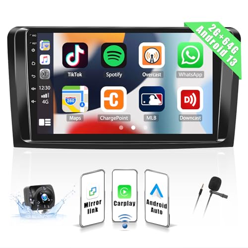 CAMECHO Android 13 2G+64G Autoradio für Benz ML GL W164 ML350 ML500 GL320 X164 ML280 GL350 GL450 2005-2011 mit Wireless Carplay Android Auto, 9 Zoll Bildschirm mit WiFi BT FM RDS Mirror Link GPS SWC CAMECHO Android 13 2G+64G Autoradio für Benz ML GL W164 ML350 ML500 GL320 X164 ML280 GL350 GL450 2005-2011 mit Wireless Carplay Android Auto, 9 Zoll Bildschirm mit WiFi BT FM RDS Mirror Link GPS SWC von CAMECHO
