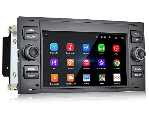 CAMECHO Android 13 Autoradio mit Navi für Ford C-Max/Galaxy/Connect/Kuga/Fiesta/S-Max/Focus/Transit/Fusion/Mondeo,7" HD Touchscreen Radio mit Mirror Link WiFi GPS Bluetooth FM+ Rückfahrkamera von CAMECHO