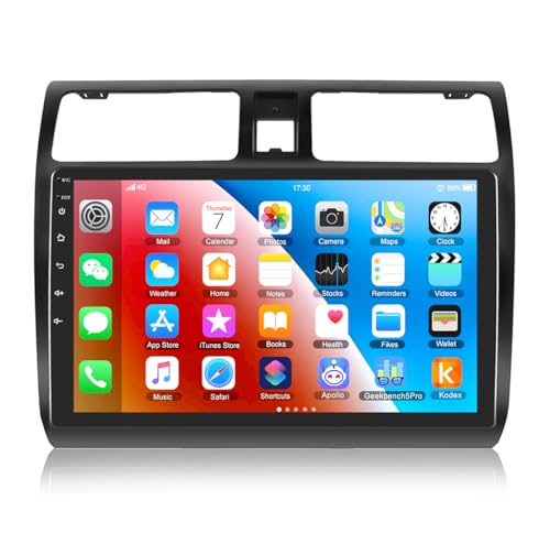 CAMECHO Android Autoradio mit Navi für Suzuki Swift(2003-2010),Doppel Din Radio mit 10,1 Zoll Bildschirm,Bluetooth RDS FM Mirror Link WiFi und USB von CAMECHO