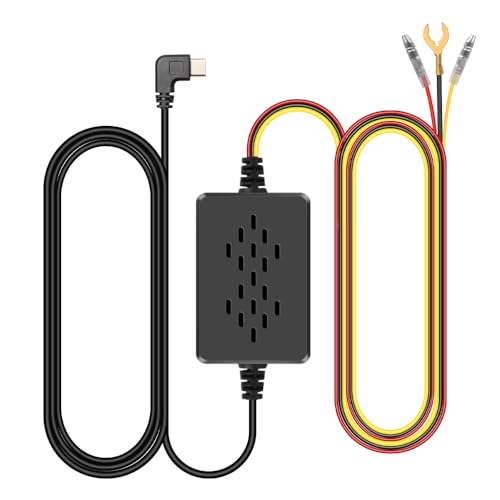 CAMECHO Typ-C 12V-24V bis 5V Dashcam Hardwire Kit & ACU/ACN/ACZ/ACS Fügen Sie einen Sicherungshalter, Einstellbarer Niederspannungsschutz,für Dashcam mit Parküberwachung von CAMECHO