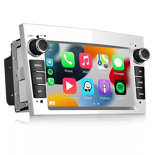 [Upgrade] CAMECHO 2+64GB Android 13 Wireless Carplay&Android Auto Autoradio mit Navi für Opel Corsa d/Astra h/Zafira b/Meriva/Vivaro,7 Zoll Touchscreen mit HiFi WiFi FM BT USB+Rückfahrkamera-Silber von CAMECHO