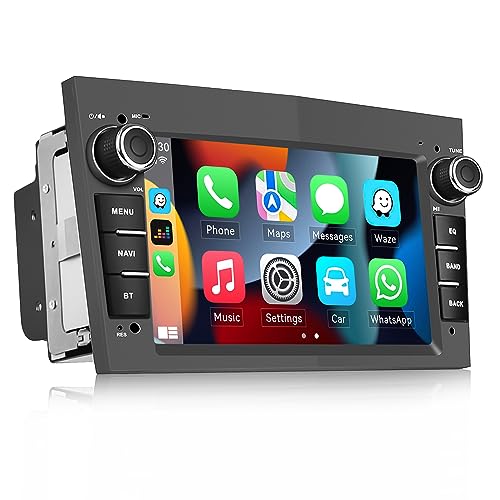 [Upgrade] CAMECHO 2+64GB Android 13 Wireless Carplay&Android Auto Autoradio mit Navi für Opel Corsa d/Astra h/Zafira b/Meriva/Vivaro,7 Zoll Touchscreen mit HiFi WiFi FM BT USB+Rückfahrkamera-Grau von CAMECHO