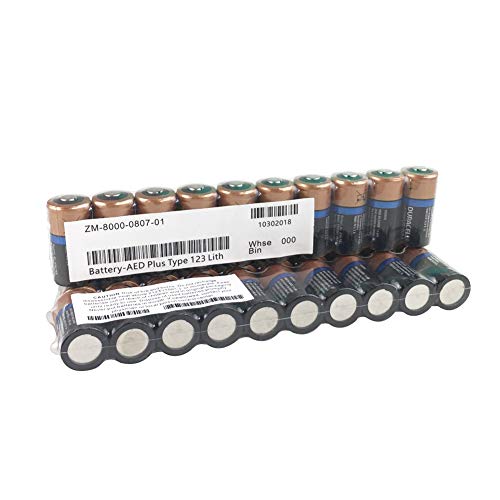 AED Plus Typ123 Lith ZM-8000-0807-01 für D efibrillation Monitor CR7345 3V Lithium Batterie Made in USA von CAMFM