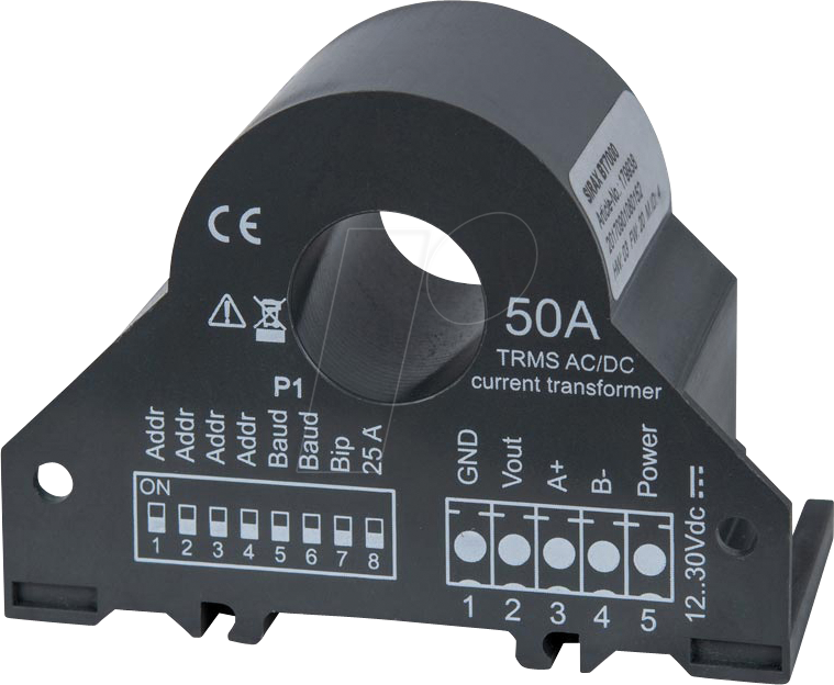CABA 179938 - Stromwandler / Messumformer, 50 A AC/DC, Modbus CABA 179938 - Stromwandler / Messumformer, 50 A AC/DC, Modbus von CAMILLE BAUER