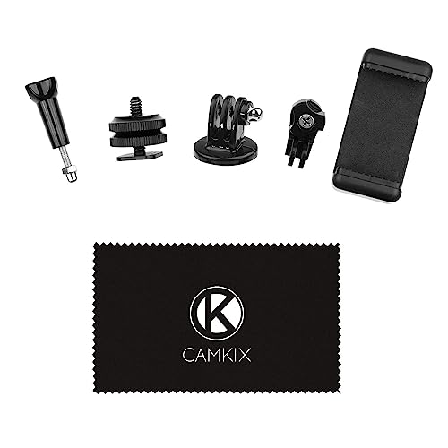 CAMKIX Blitzschuhadapter-Set - Befestigt Ihr Telefon oder Ihre Aktion Kamera an der Blitzhalterung Ihrer DSLR-Kamera von CAMKIX