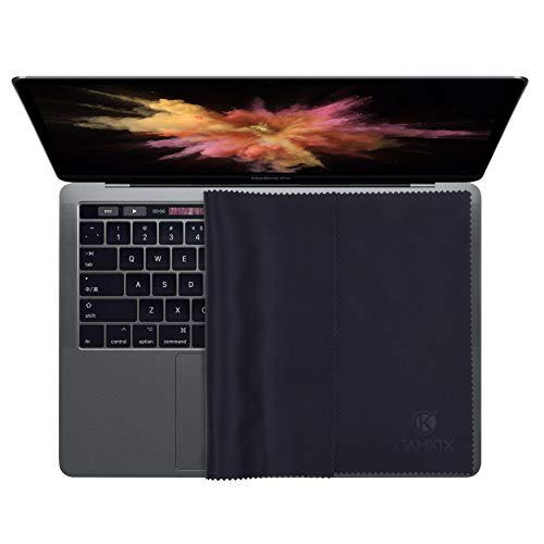 Camkix Mikrofaser-Abdecktuch-Reinigungsset - ideal für Apple MacBook Pro (15-16") - 4X Keyboard Liner, 1x doppelseitiges Tuch, 1x Objektivreinigungspapier-Taschentuch-Broschüre, 1x Reinigungsspray von CAMKIX