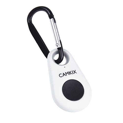 Kamerablenden-Fernbedienung mit Bluetooth®-Technologie - Schlüsselband mit Abnehmbarer Armatur - Karabiner - Erfassen Sie Bilder/Videos drahtlos aus bis zu 10 m Entfernung auf iPhone/Android von CAMKIX