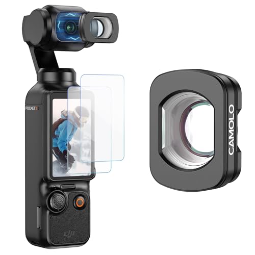 CAMOLO Weitwinkelobjektiv, kompatibel mit DJI Osmo Pocket 3 Creator Combo-Zubehör, magnetische Befestigung/mehrfach beschichtet/optisches HD-Glas CAMOLO Weitwinkelobjektiv, kompatibel mit DJI Osmo Pocket 3 Creator Combo-Zubehör, magnetische Befestigung/mehrfach beschichtet/optisches HD-Glas von CAMOLO