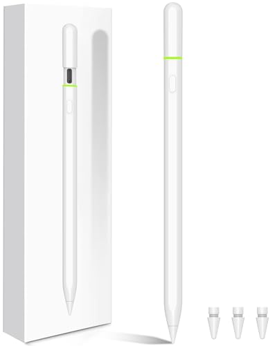 Pencil 1. Generation für ipad, 5min Fast Charge Stift für ipad 9th&10th Gen/Pro/Air/Mini (2018-2024) mit Tilt Sensitive& Palm Rejection& Magnetic für Professional Drawing, Writing, Design von CAMPEXON
