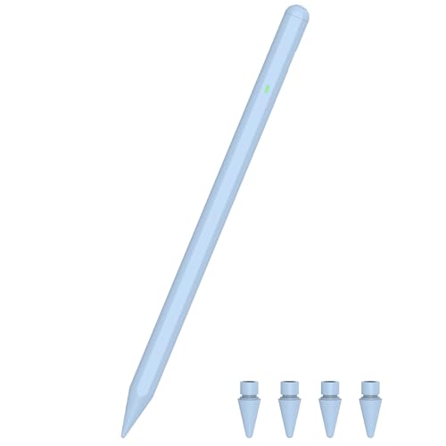 Stift für iPad 2018-2024, Pencil Mit Bluetooth Magnetisch Palm-Rejection Neigungssensitivität, Stylus Pen für Pro 13''/12,9''/11'', 10/9/8/7/6, Mini 6/5, Air 5/4/3 von CAMPEXON