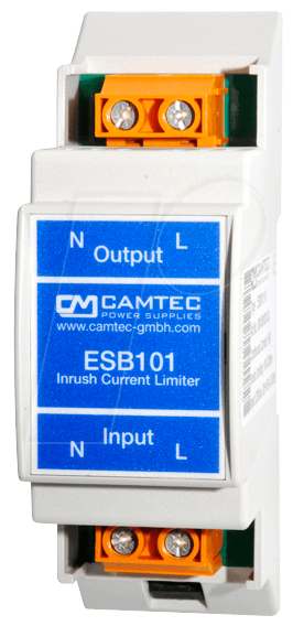 ESB 101-23S115 - Spitzenstrombegrenzer, Hutschiene, 4000 µF von CAMTEC