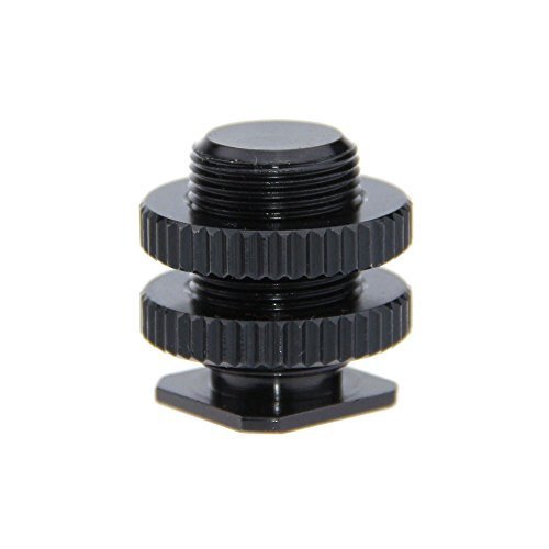 CAMVATE 5/8-zoll-27 Stecker Gewinde Cold Shoe Adapter auf Blitzschuh für Mikrofon Mount von CAMVATE