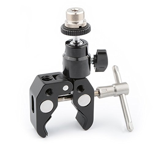 CAMVATE Krabbe Klemme Articulated 1/4 Mini Ball Kopf für Mikrofone von CAMVATE