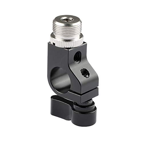 Camvate 15 mm Stabklemme mit 5/8-Zoll-27 Schraubanschlüssen für Mikrofon von CAMVATE