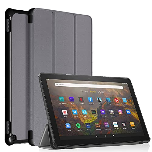 CANIAN Tablet-Fall für alle neuen ＨＤ 10 & ＨＤ 10 Plus (nur mit 11 Generation, 2021 Release)- Smart Stand Protective Case Ultra Light mit Auto Sleep Wake(Gray) von CANIAN