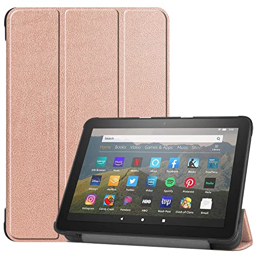 CANIAN Tablet-Hülle für alle neuen ＨＤ 8 & ＨＤ 8 Plus (nur kompatibel mit 8 "10/12 Generation, 2020/2022 Release)- Smart Stand Protective Case Ultra Light mit Auto Sleep Wake(Gold) von CANIAN