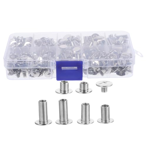 CANIGHT 1 Box Nieten Für Lederhandwerk, Nieten Set, Spikes Für Kleidung, Runde Punk Nieten, Schuhe, Nietenzubehör, Kleidungs Spikes, Metall, Runde Nieten, Metall DIY Nieten, Kleidung, von CANIGHT