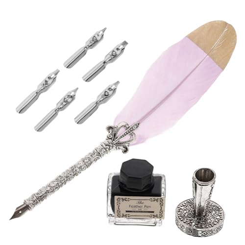 CANIGHT 1 Set Stifteset Federkiel Set Geschäftsgeschenk Dekorativer Federkiel Malfeder Zeichenfeder Füllfederhalter Mit Tinte Kalligrafiestift Schreibstift Kalligrafiestift CANIGHT 1 Set Stifteset Federkiel Set Geschäftsgeschenk Dekorativer Federkiel Malfeder Zeichenfeder Füllfederhalter Mit Tinte Kalligrafiestift Schreibstift Kalligrafiestift von CANIGHT