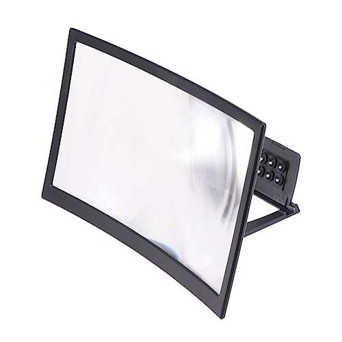 CANIGHT 1 Stück 12 Handy Halterung Tablet-Bildschirmlupe Telefon-Bildschirmverstärker 3D-Bildschirmvergrößerung für Telefone telefonständer Cellphone Stand Telefonhalter Black von CANIGHT