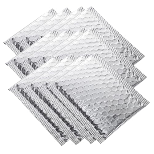 CANIGHT 100 Stück Luftpolstertaschen Aus Aluminiumfolie, Versandumschläge Für Kleine Unternehmen, Verpackungsmaterial, Luftpolstertaschen, Selbstklebende Luftpolsterumschläge, CANIGHT 100 Stück Luftpolstertaschen Aus Aluminiumfolie, Versandumschläge Für Kleine Unternehmen, Verpackungsmaterial, Luftpolstertaschen, Selbstklebende Luftpolsterumschläge, von CANIGHT