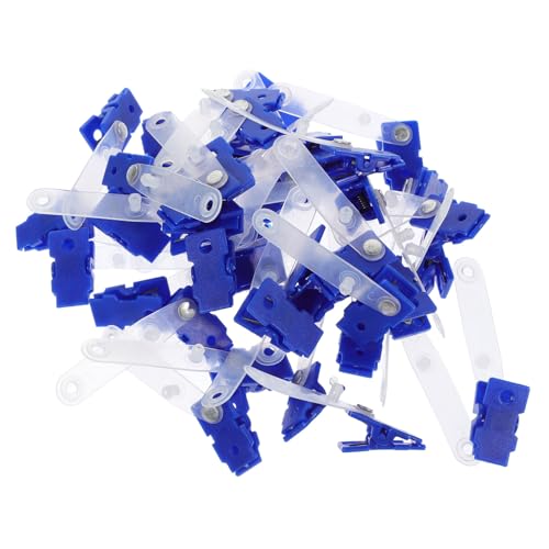 CANIGHT 100 Stück Nasenkartenhalter Clip, Kunststoff Ausweisclip, Kleiner Ausweisclip, Clips Für Namensschilder, Ausweisclip, Kleiner Ausweisclip, Namensschilder Mit Clips, Ausweishalter, von CANIGHT