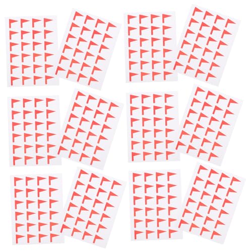 CANIGHT 12 Blatt Etikettenaufkleber DIY Markierungsaufkleber DIY Klebeetiketten Kartenflaggenaufkleber Klebeaufkleber Klebeetikettenaufkleber Etikettenaufkleber von CANIGHT