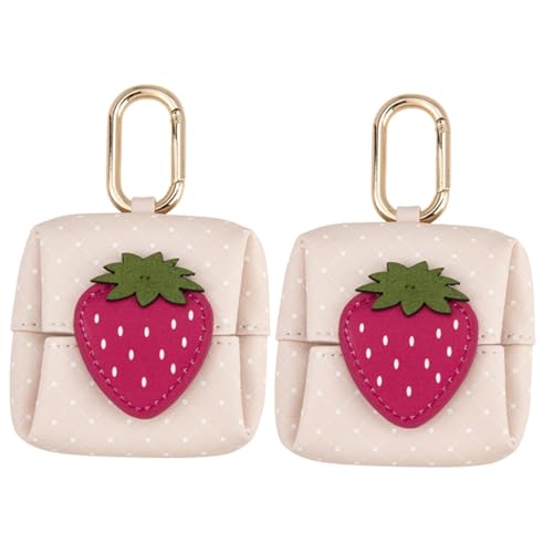 CANIGHT 2 Stück Erdbeer Brieftasche Für Ohrhörer, Ohrhörer Hülle, Kabellose Hülle, Süße Ohrstöpsel Tragetaschen, Ohrhörer Aufbewahrungs Organizer, Ohrhörer Halter, Kopfhörer CANIGHT 2 Stück Erdbeer Brieftasche Für Ohrhörer, Ohrhörer Hülle, Kabellose Hülle, Süße Ohrstöpsel Tragetaschen, Ohrhörer Aufbewahrungs Organizer, Ohrhörer Halter, Kopfhörer von CANIGHT