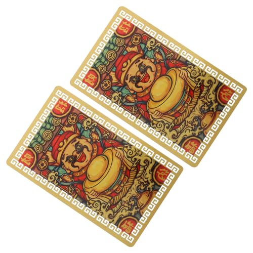 CANIGHT 2 Stück Geldbörsenamulett, Glücksamulettkarte, Chinesische Amulettkarte, Traditionelles, Erfolgs Und Schutzamulett, Metallamulettkarte, Zartes, Religiöses, Zartes CANIGHT 2 Stück Geldbörsenamulett, Glücksamulettkarte, Chinesische Amulettkarte, Traditionelles, Erfolgs Und Schutzamulett, Metallamulettkarte, Zartes, Religiöses, Zartes von CANIGHT