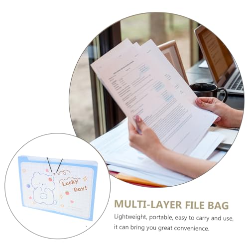 CANIGHT 2 Stück Ordner Aufbewahrungstasche, Mehrschichtige Aktentasche, Aktenordner Aus Kunststoff, Dokumenten Organizer, Papier Aktenhalter, Aktenordner, Büro Dokumenten Organizer, von CANIGHT