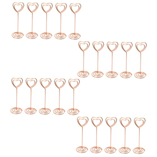 CANIGHT 20 Stück Clip Fotohalter, Mini Tischbildhalter, Wiederverwendbare Memohalter, Kartenhalter Clips, Memohalter Clip, Praktischer Kartenclip, Dekorativer Tischkartenhalter, Foto CANIGHT 20 Stück Clip Fotohalter, Mini Tischbildhalter, Wiederverwendbare Memohalter, Kartenhalter Clips, Memohalter Clip, Praktischer Kartenclip, Dekorativer Tischkartenhalter, Foto von CANIGHT