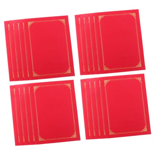 CANIGHT 20 Stück Zertifikat Aus Papier Zertifikatshalter Zertifikatspapierhalter Papier Award Cover Abschlusszertifikatshalter Zertifikat Schutzhülle Award Rahmen Dokumentenhülle von CANIGHT