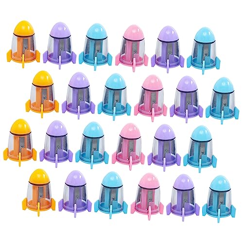 CANIGHT 24 Teiliger Raketenspitzer, Schulbedarf, Bleistiftspitzer, Anspitzer Für Schulkinder, Schulbleistift, Handbleistiftspitzer Für Kinder, Kleiner Bleistiftspitzer, Unterrichtsbedarf CANIGHT 24 Teiliger Raketenspitzer, Schulbedarf, Bleistiftspitzer, Anspitzer Für Schulkinder, Schulbleistift, Handbleistiftspitzer Für Kinder, Kleiner Bleistiftspitzer, Unterrichtsbedarf von CANIGHT