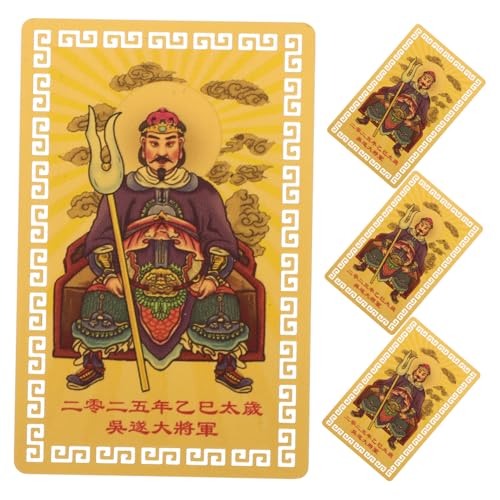CANIGHT 4 Stück Tai Sui Karte, Glücksdekor, Taisui Karte, Amulette, Traditionelles, Feng Shui, Feng Shui Heimdekor, Chinesisches Schutzamulett, Traditionelles Heimdekor, Chinesisches CANIGHT 4 Stück Tai Sui Karte, Glücksdekor, Taisui Karte, Amulette, Traditionelles, Feng Shui, Feng Shui Heimdekor, Chinesisches Schutzamulett, Traditionelles Heimdekor, Chinesisches von CANIGHT