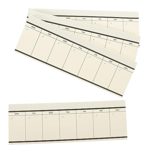CANIGHT 4 Teiliges Wochenplaner Schreibtisch Pad, Planer, Wochenkalender Pad, Abreiß Notizblöcke, Planer, Wochenmemo, Wochenplaner, Notizblock, Planer, Notizbuch, Notizblock, von CANIGHT
