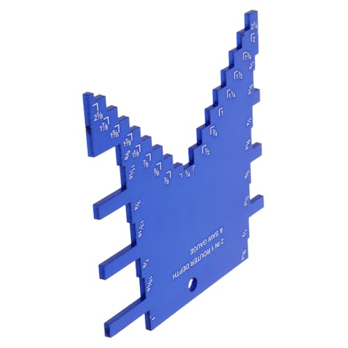 CANIGHT Zimmereimessgeräte, Tiefenmesser Für Oberfräsen, Tischkreissägen Zubehör, Holzbearbeitungswerkzeug, Tiefenmesser Für Holzbearbeitungsprojekte, Stufentiefenwerkzeug, Tiefenmesser von CANIGHT