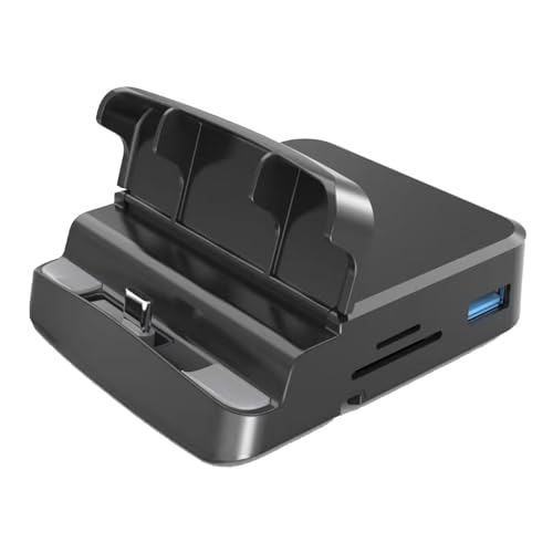 CANNXI Multifunktionale Typ-C-HUB-Dockstation für Handy, Tablet, Dockingstation, USB-Anschluss, Kartenleser, Handy-Ständer von CANNXI