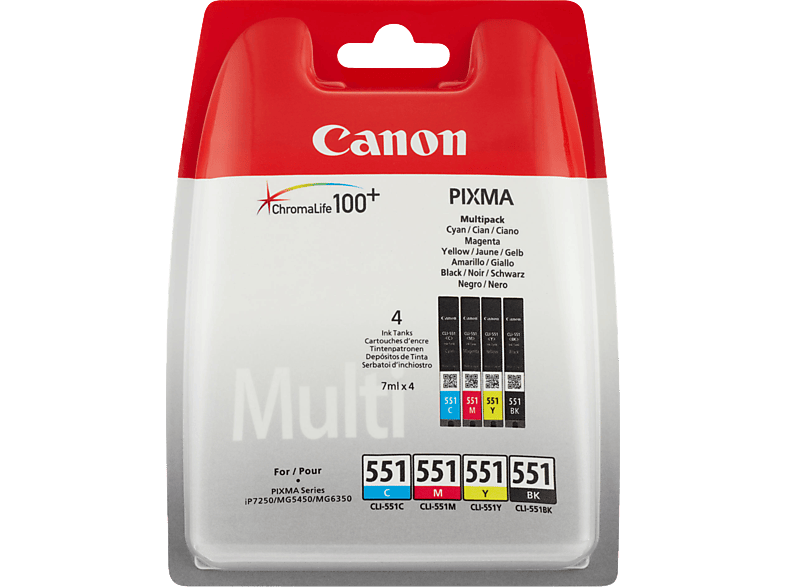 CANON CLI 551 Tintenpatrone mehrfarbig (6509B009) von CANON