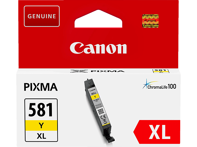 CANON CLI-581Y XL Tintenpatrone Gelb (2051C001AA) von CANON